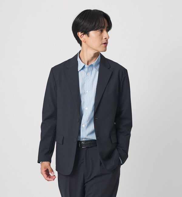 BEAUTY&YOUTH UNITED ARROWS「MIXED-WOOL 2B コンフォート ジャケット タテヨコストレッチ ウォッシャブル セットアップ対応」|テーラードジャケット|