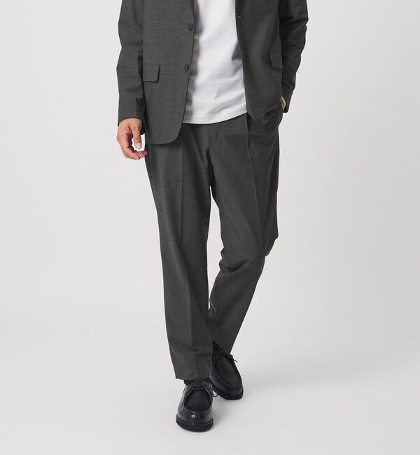 BEAUTY&YOUTH UNITED ARROWS「MIXED-WOOL イージー スラックス NO.5 タテヨコストレッチ ウォッシャブル セットアップ対応」|チノ|