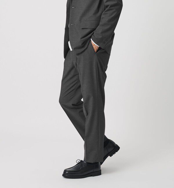 BEAUTY&YOUTH UNITED ARROWS「MIXED-WOOL イージー スラックス NO.5 タテヨコストレッチ ウォッシャブル セットアップ対応」|チノ|
