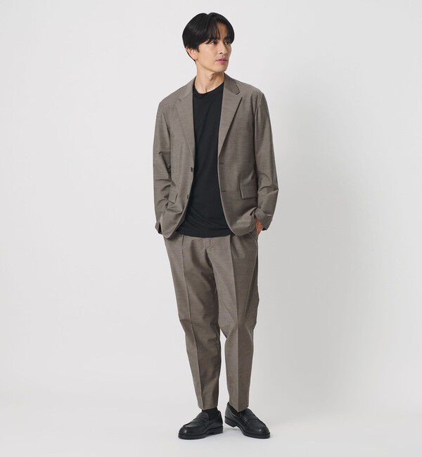 BEAUTY&YOUTH UNITED ARROWS「MIXED-WOOL イージー スラックス NO.5 タテヨコストレッチ ウォッシャブル セットアップ対応」|チノ|