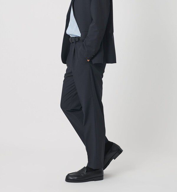 BEAUTY&YOUTH UNITED ARROWS「MIXED-WOOL イージー スラックス NO.5 タテヨコストレッチ ウォッシャブル セットアップ対応」|チノ|