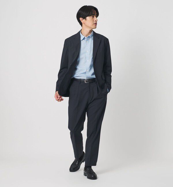 BEAUTY&YOUTH UNITED ARROWS「MIXED-WOOL イージー スラックス NO.5 タテヨコストレッチ ウォッシャブル セットアップ対応」|チノ|