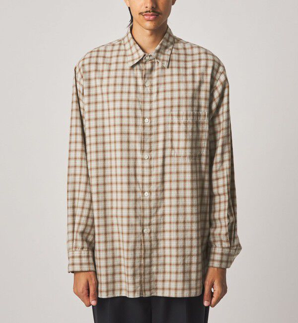 STEVEN ALAN「＜Steven Alan＞ ネル オンブレチェック レギュラーカラー シャツ LOOSE」|シャツ・ブラウス|