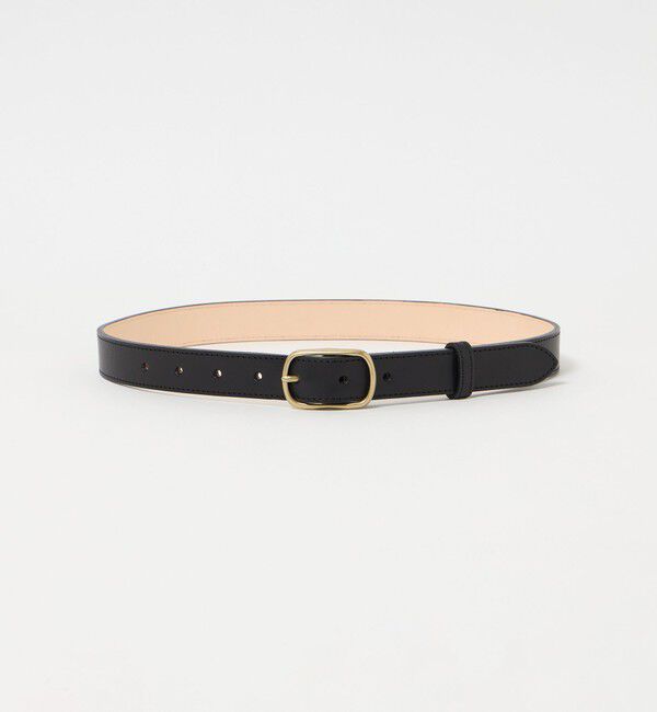 STEVEN ALAN「＜Steven Alan＞レザー 25mm ベルト」|ベルト|BLACK