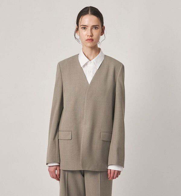STEVEN ALAN「＜Steven Alan＞ノーカラー ジャケット」|テーラードジャケット|