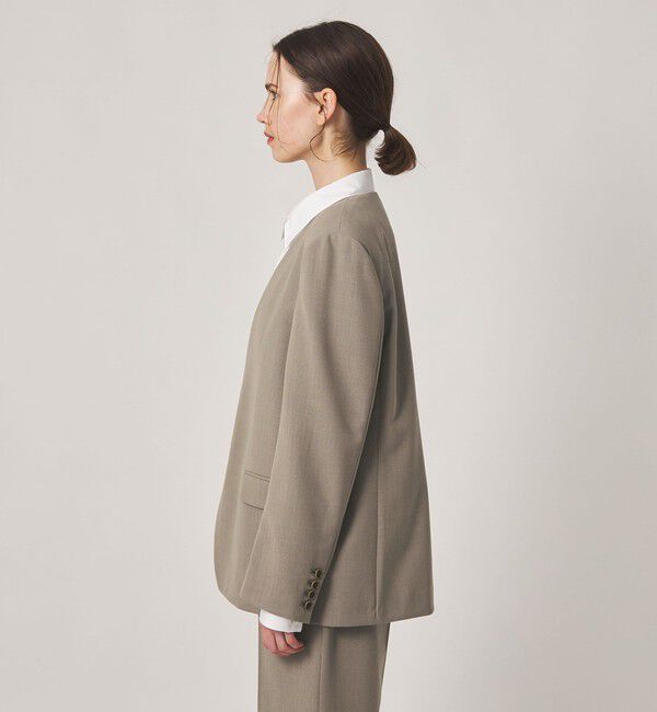 STEVEN ALAN「＜Steven Alan＞ノーカラー ジャケット」|テーラードジャケット|