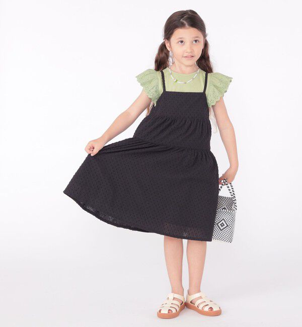 SHIPS KIDS「SHIPS KIDS:100～130cm / ジャカード キャミ ワンピース」|ワンピース|