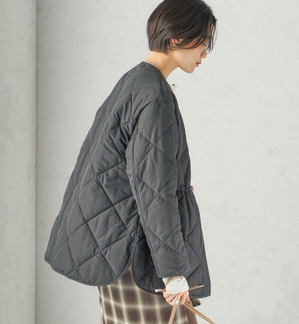 SHIPS for women「《一部追加予約》〈撥水加工/手洗い可能〉HEAT 中綿 キルティング ジップ ブルゾン」|ブルゾン・スタジャン|