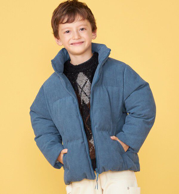 SHIPS KIDS「100～130cm /〈手洗い可能〉コーデュロイ 中綿 ブルゾン」|ダウン|
