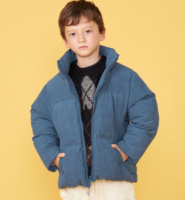 SHIPS KIDS「100～130cm /〈手洗い可能〉コーデュロイ 中綿 ブルゾン」|ダウン|