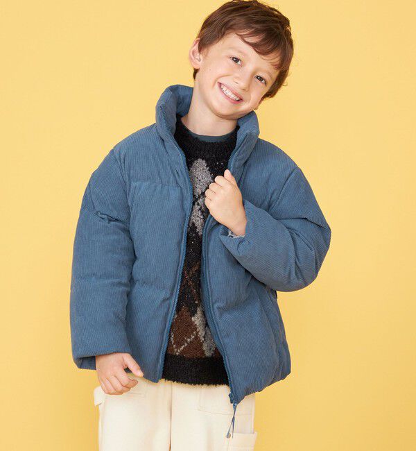 SHIPS KIDS「100～130cm /〈手洗い可能〉コーデュロイ 中綿 ブルゾン」|ダウン|
