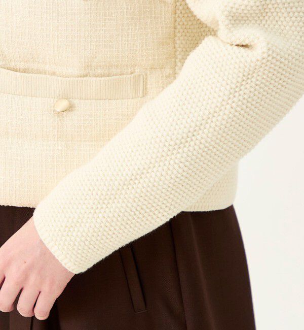 Ballsey「【WEB先行予約】ニットコンビツイード カーディガンジャケット」|ダウン|