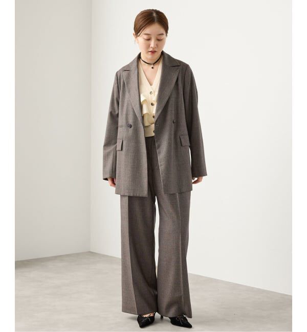 IENA「《セットアップ対応》フラノチェックスラックス」|スラックス|
