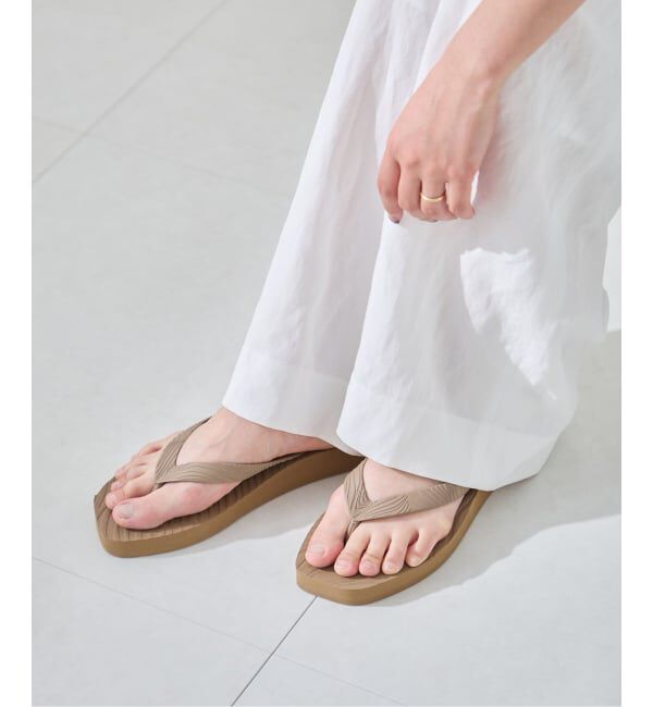 journal standard L'essage「SLEEPERS/スリーパーズ 11008 Tapered Platform サンダル」|サンダル|ベージュ