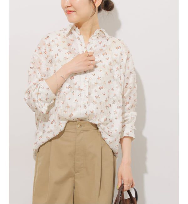 JOURNAL STANDARD relume「カットジャガードフラワープリントシャツ」|シャツ・ブラウス|