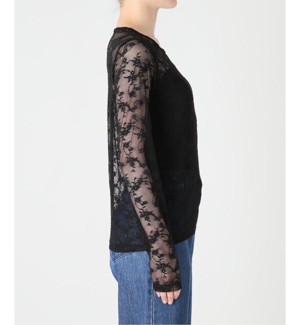 U by SPICK&SPAN「ストレッチレースクループルオーバー」|Tシャツ・カットソー|