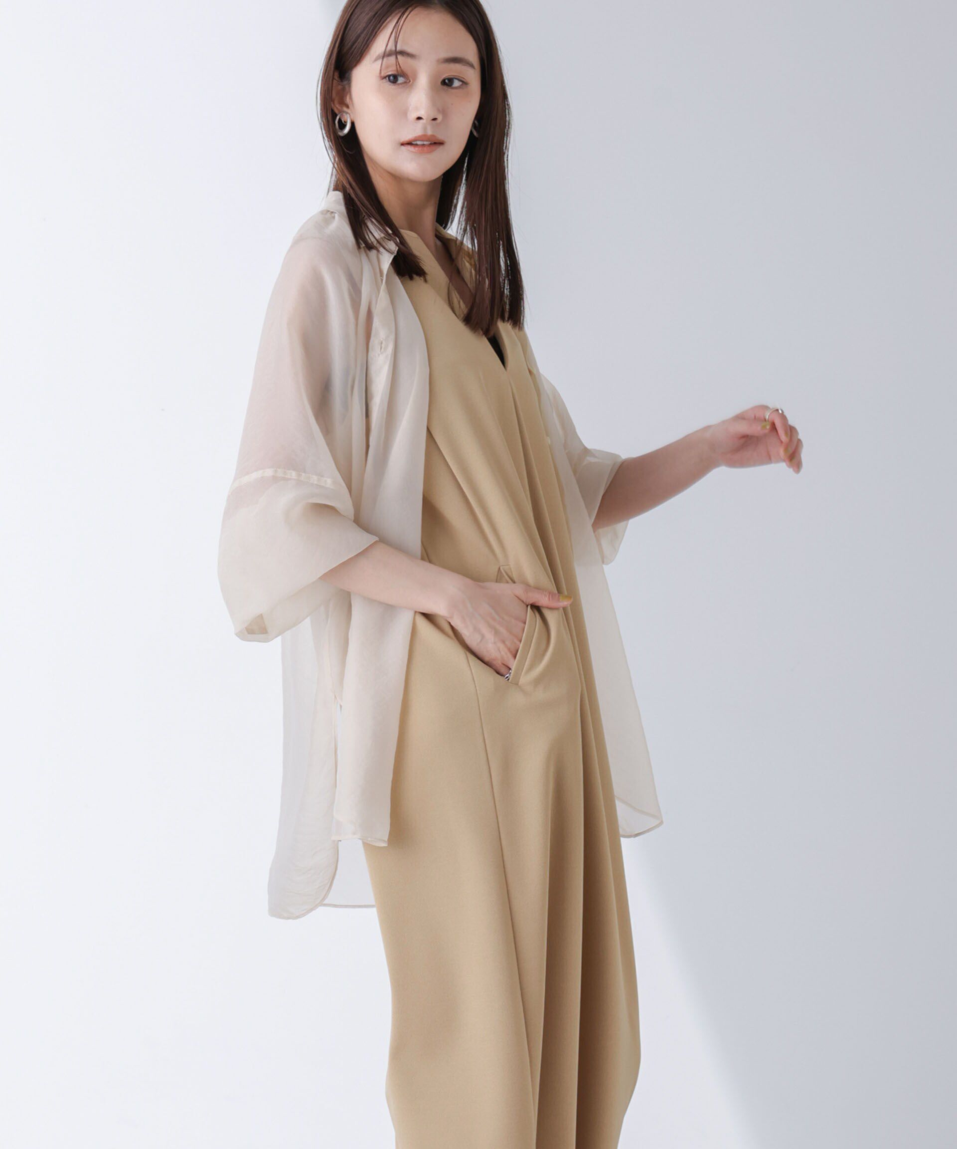 NANO universe「AtPARK＆DAILYWEAR/カットジョーゼットサロペ」|ワンピース|
