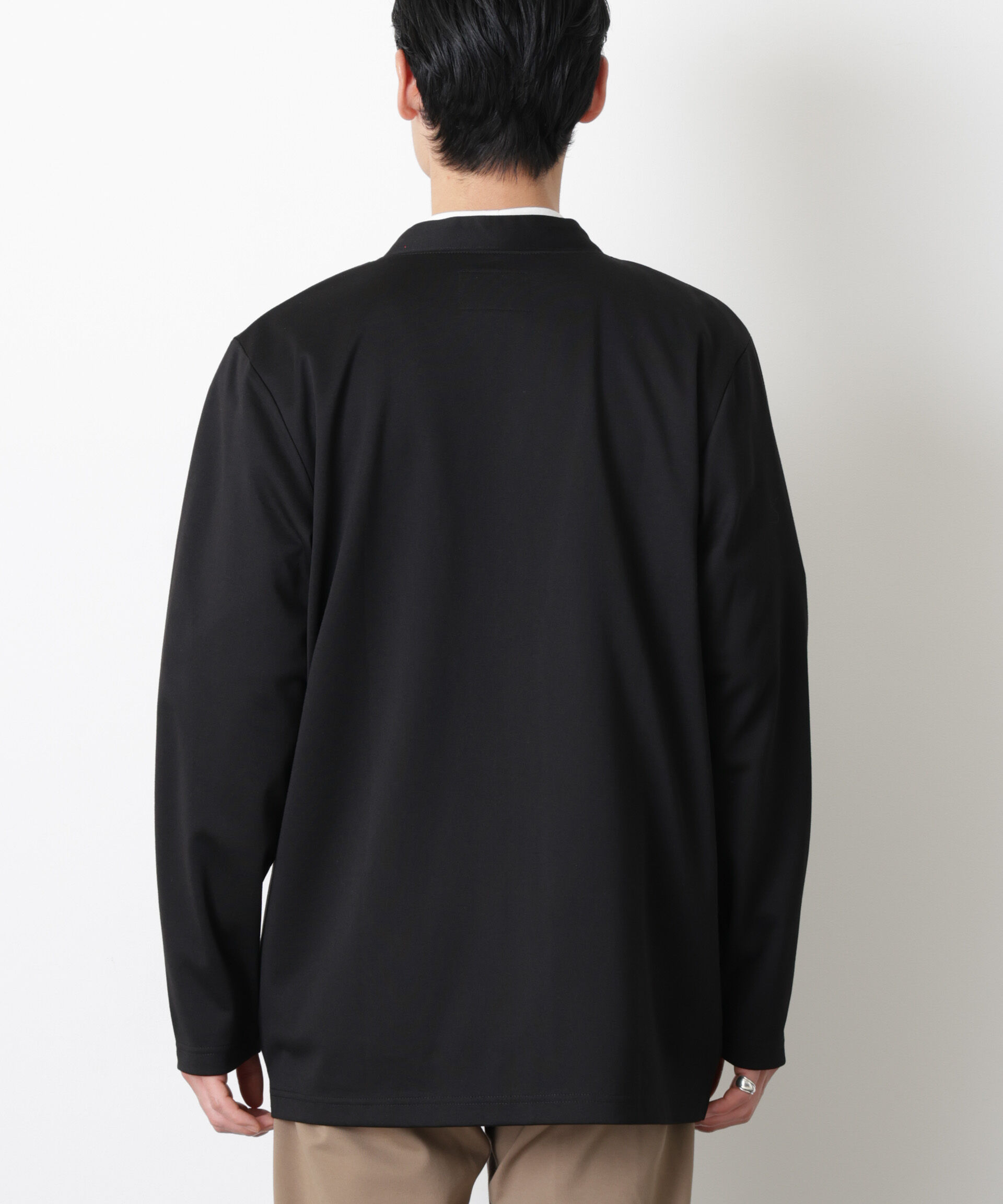 nano･universe「「モダンコンフォート」ダブルジャージー着流しカーディガン」|Tシャツ・カットソー|