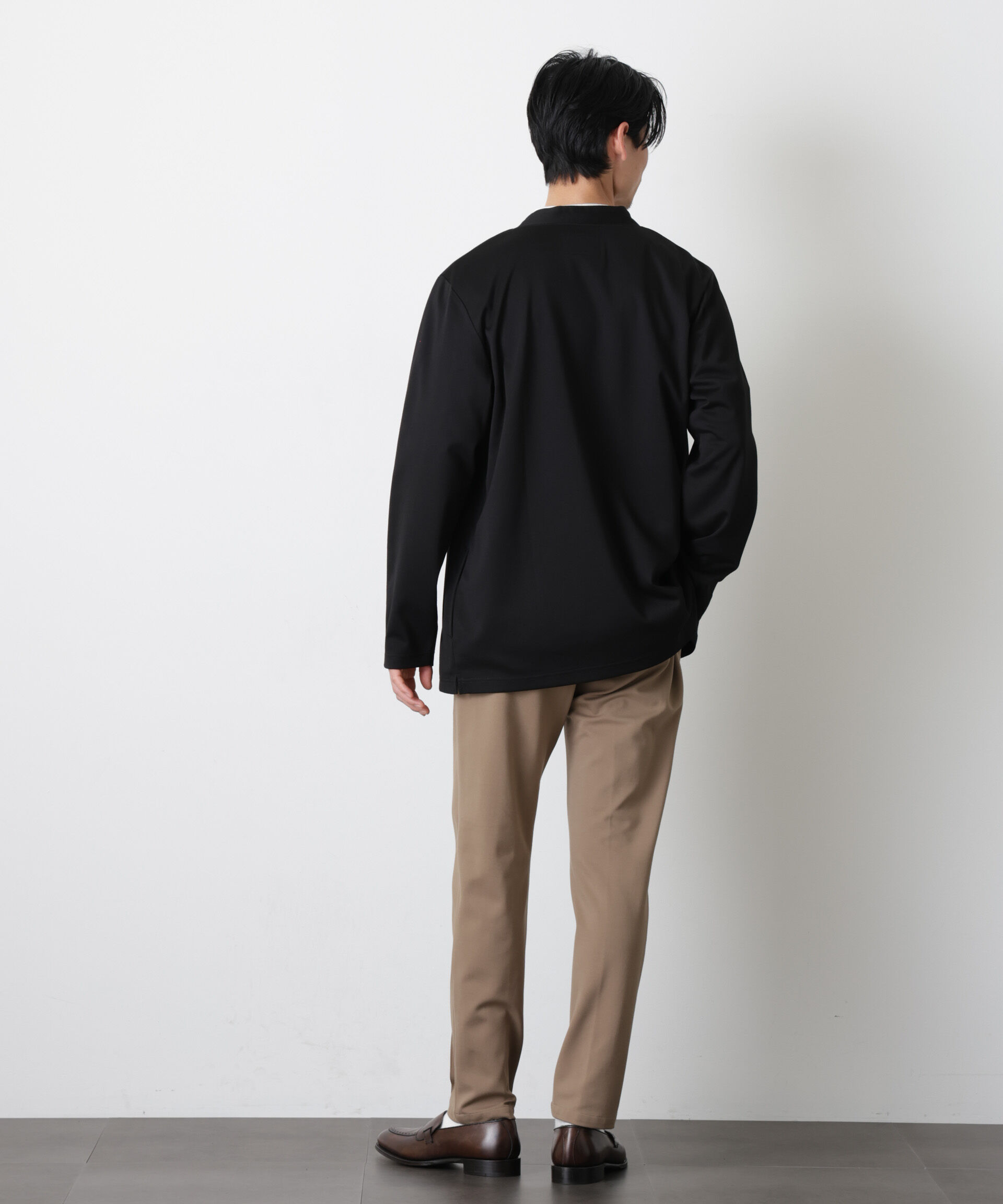 nano･universe「「モダンコンフォート」ダブルジャージー着流しカーディガン」|Tシャツ・カットソー|