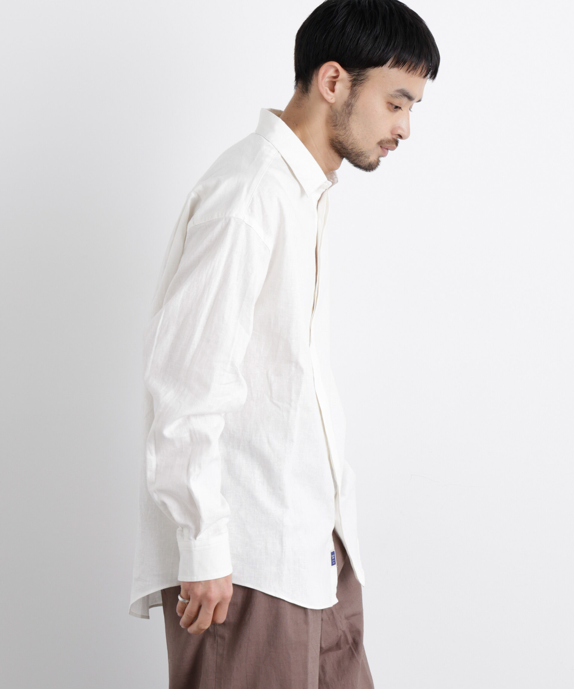 NANO universe「「FRENCH LINEN」リネンコットンレギュラーシャツ」|シャツ・ブラウス|