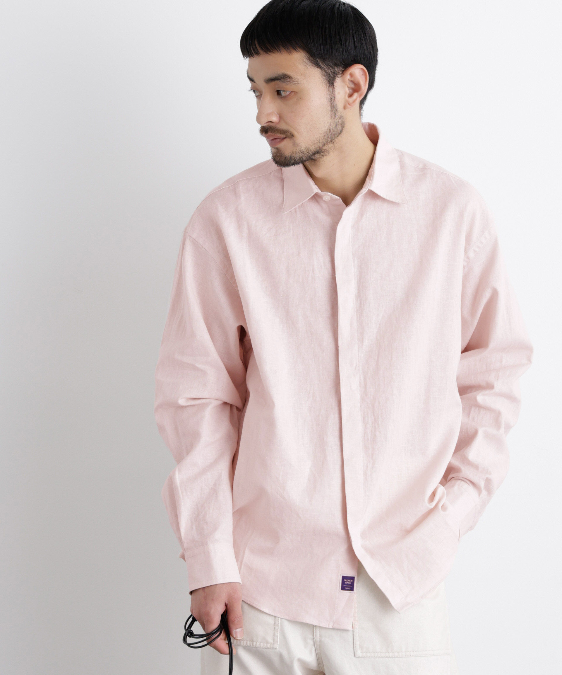 NANO universe「「FRENCH LINEN」リネンコットンレギュラーシャツ」|シャツ・ブラウス|