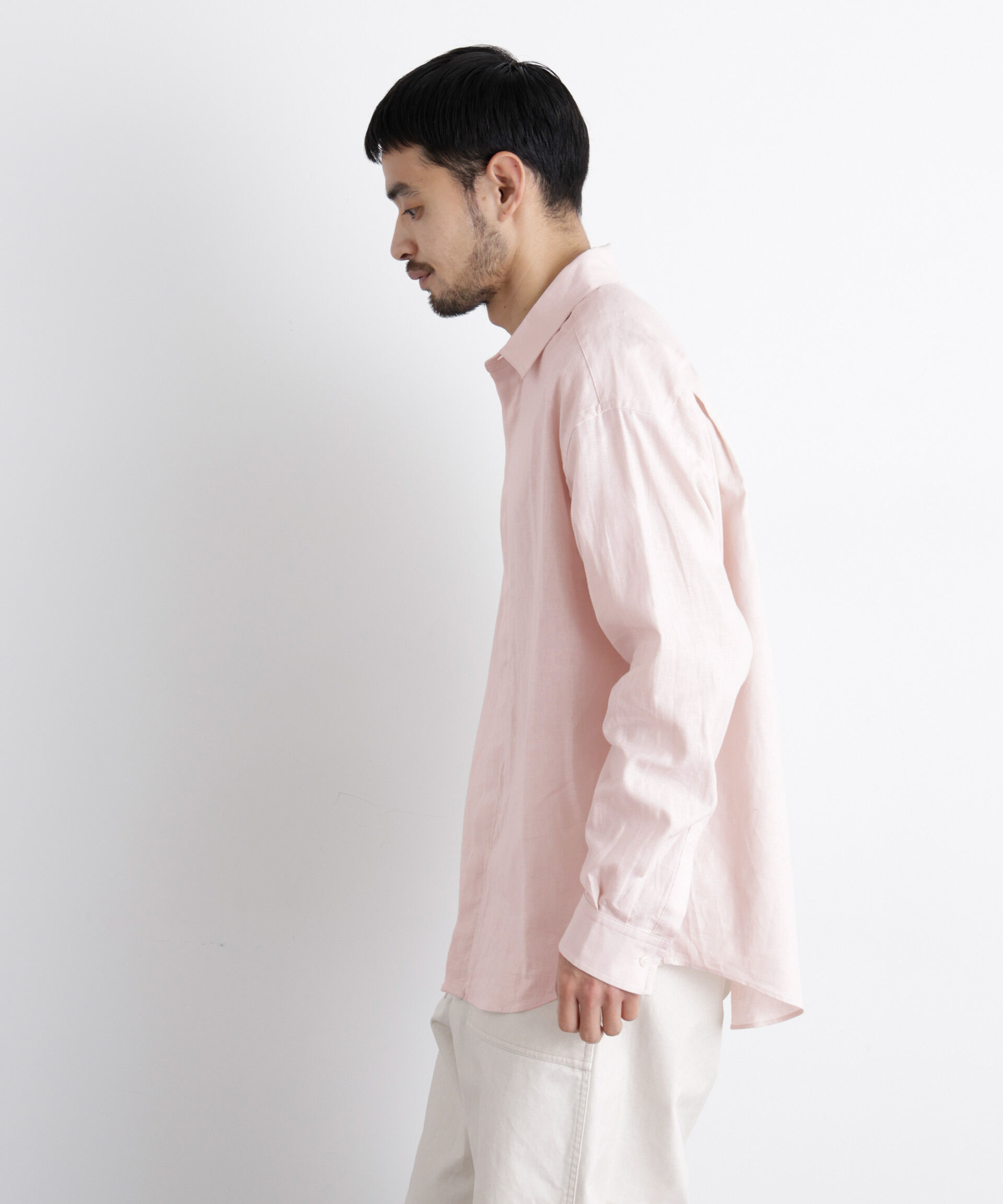 NANO universe「「FRENCH LINEN」リネンコットンレギュラーシャツ」|シャツ・ブラウス|