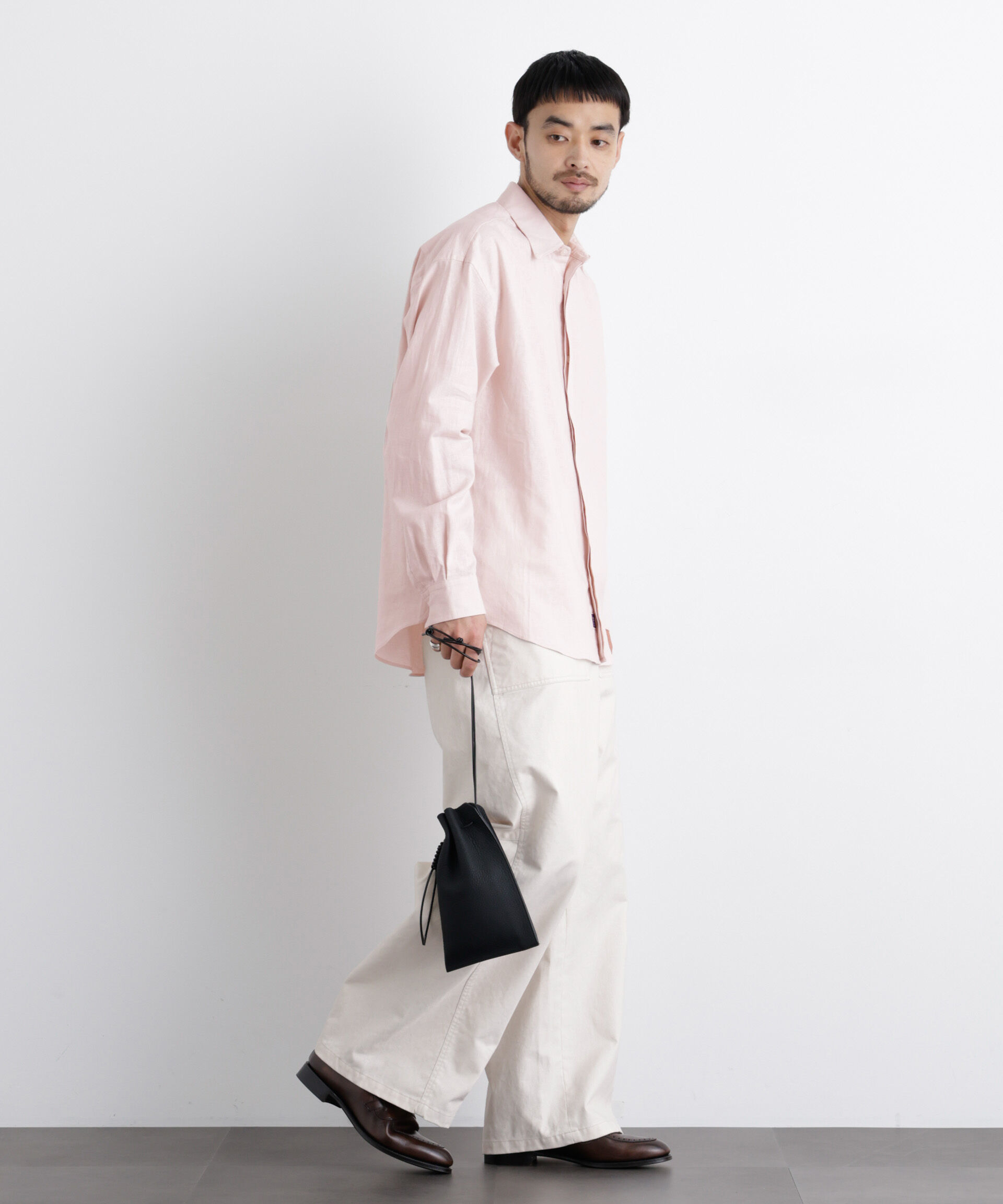 NANO universe「「FRENCH LINEN」リネンコットンレギュラーシャツ」|シャツ・ブラウス|