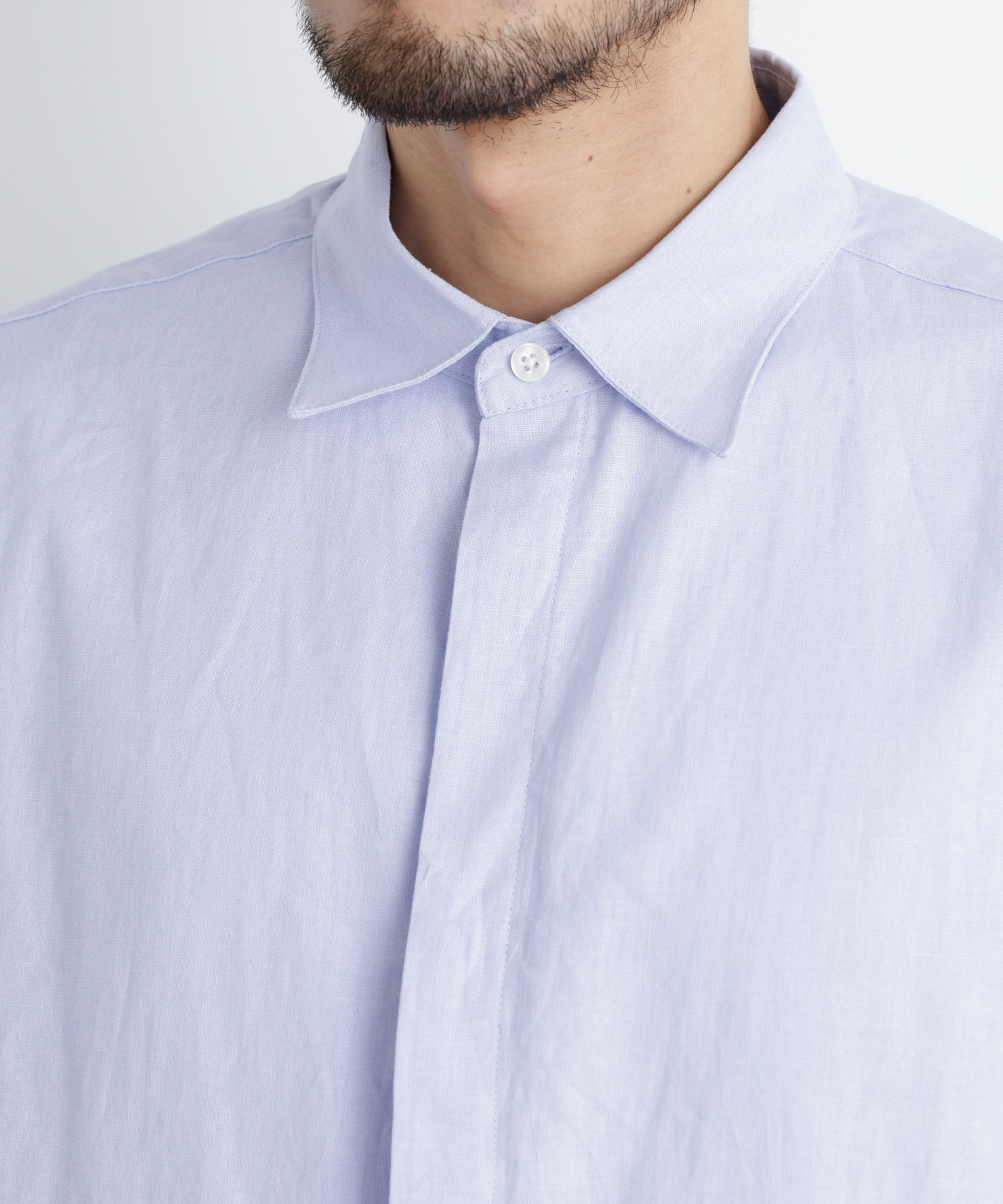 NANO universe「「FRENCH LINEN」リネンコットンレギュラーシャツ」|シャツ・ブラウス|