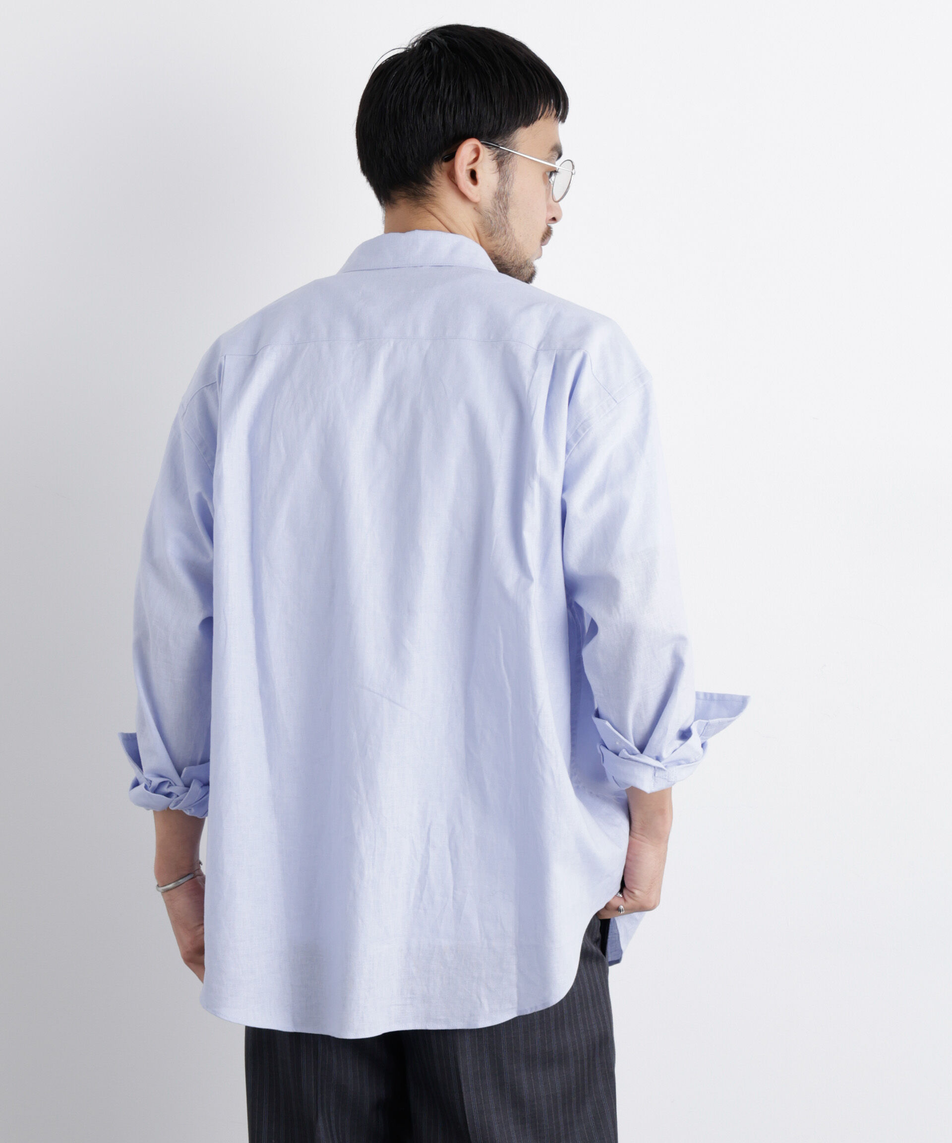 NANO universe「「FRENCH LINEN」リネンコットンレギュラーシャツ」|シャツ・ブラウス|