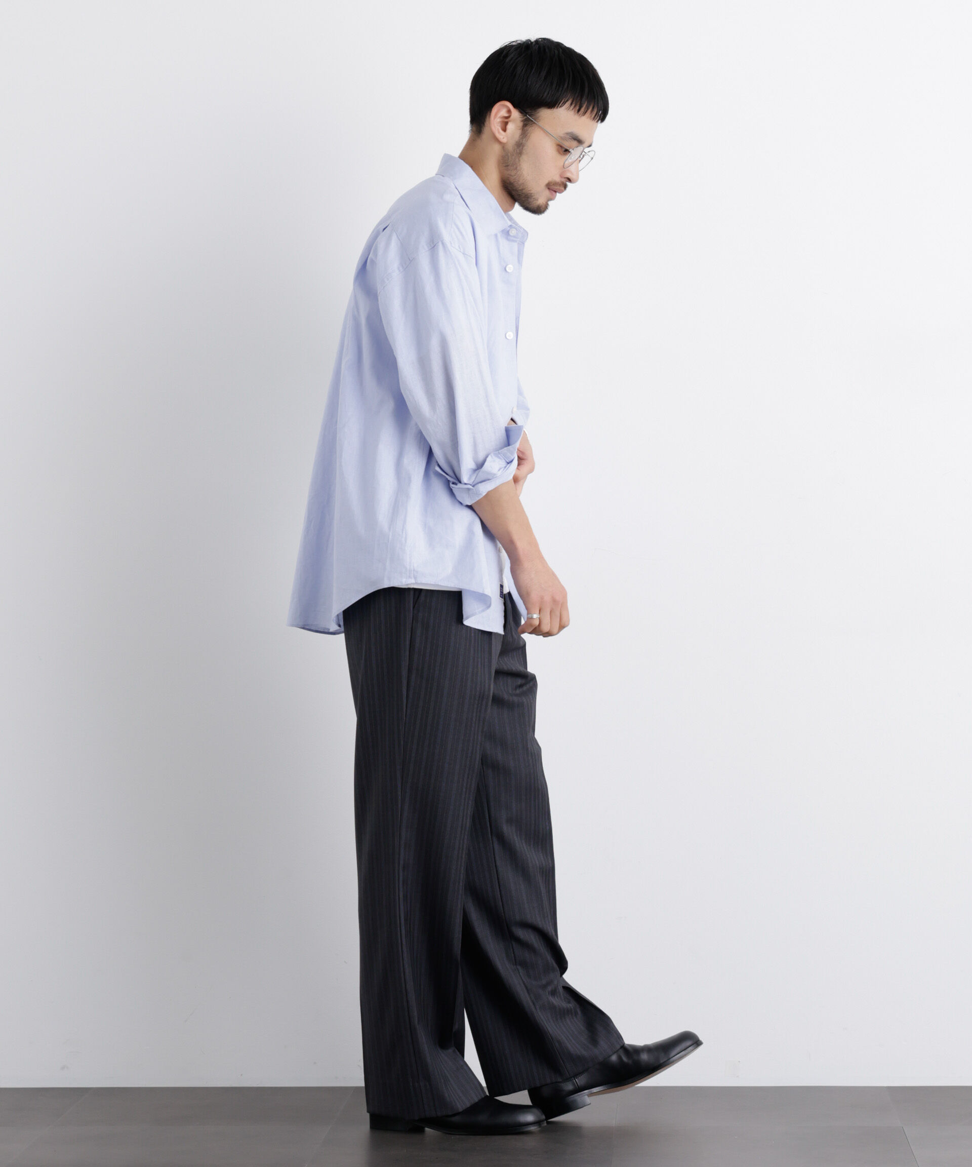 NANO universe「「FRENCH LINEN」リネンコットンレギュラーシャツ」|シャツ・ブラウス|