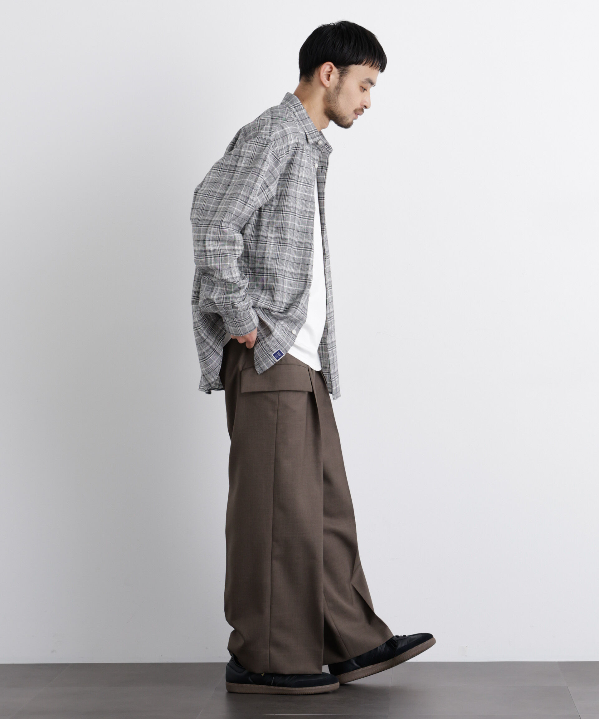 NANO universe「「FRENCH LINEN」リネンコットンレギュラーシャツ」|シャツ・ブラウス|