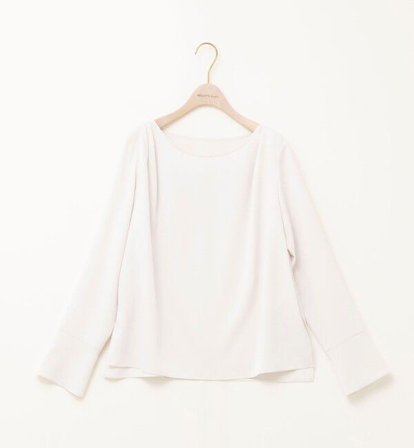 NOLLEY'S「《セットアップ対応》ウォッシャブルサテンドレープブラウス」|シャツ・ブラウス|