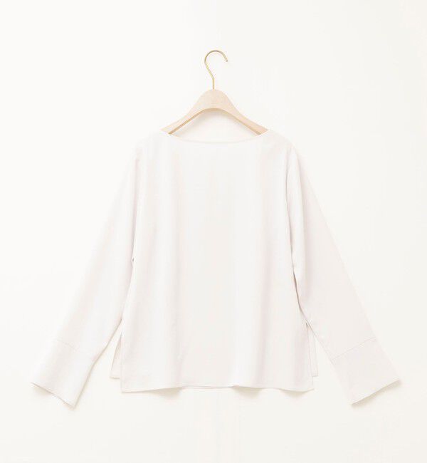 NOLLEY'S「《セットアップ対応》ウォッシャブルサテンドレープブラウス」|シャツ・ブラウス|