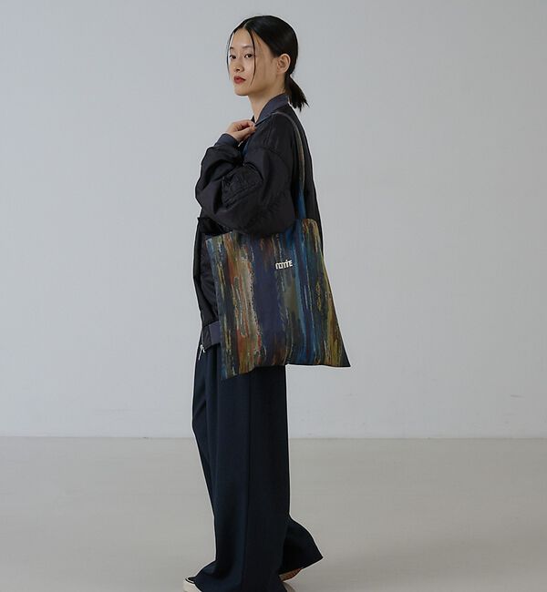 NOMINE「アイコン刺繍 ペイント柄アートプリント ロングハンドル トートバッグ【予約】」|トートバッグ|
