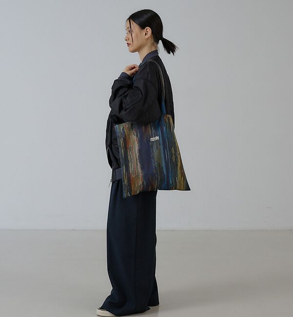NOMINE「アイコン刺繍 ペイント柄アートプリント ロングハンドル トートバッグ【予約】」|トートバッグ|