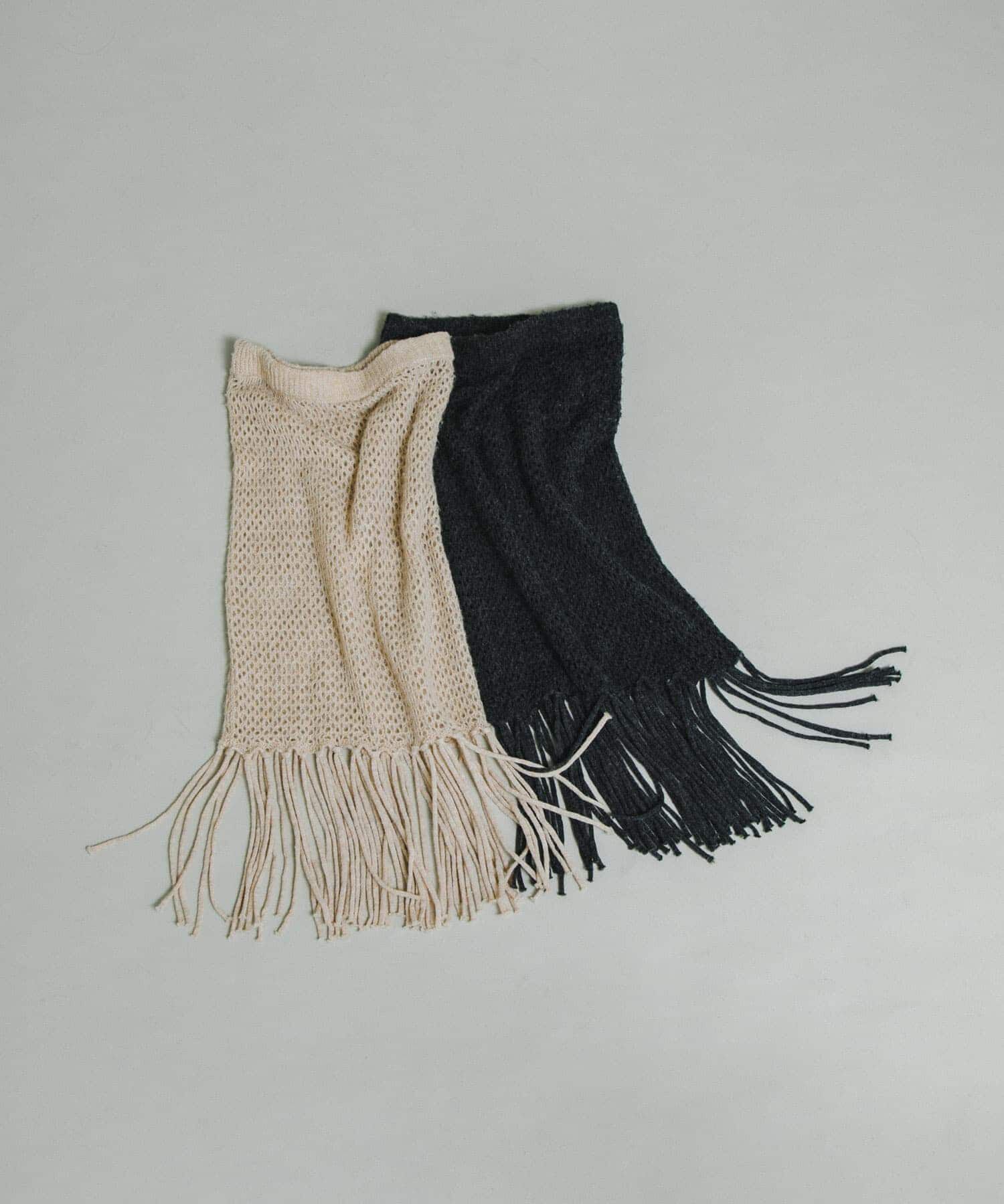 LAATO「fringe mesh skirt」|スカート|
