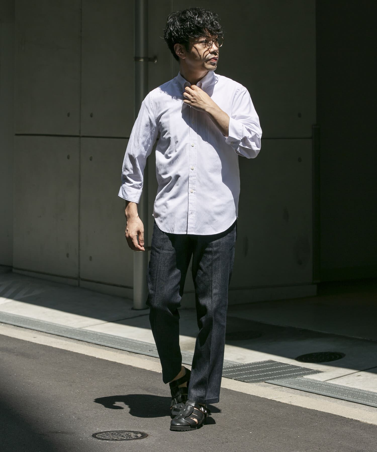 URBAN RESEARCH ROSSO「『イージーケア』ハイパフォーマンスリネン七分袖シャツ」|シャツ・ブラウス|