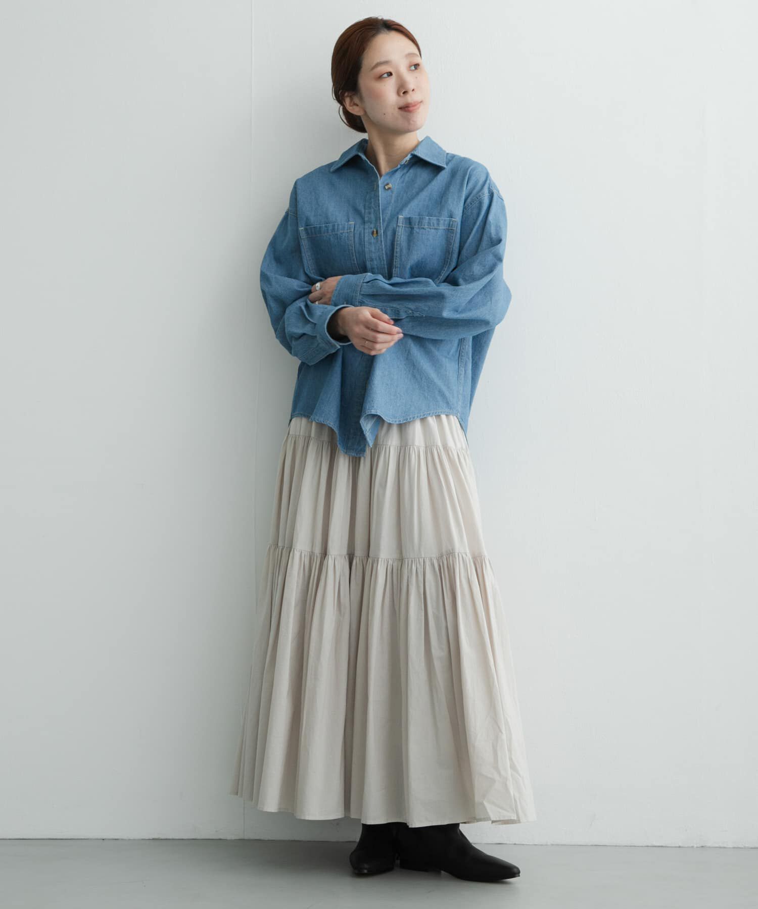 Sonny Label 「コットンギャザーティアードスカート」|スカート|