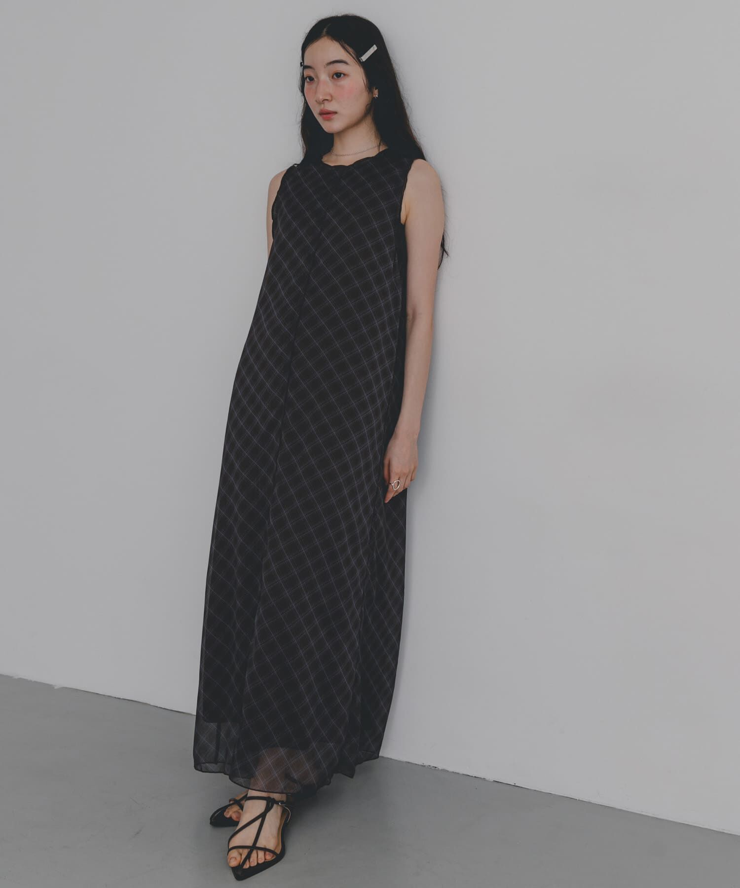 SENSE OF PLACE by URBAN RESEARCH「チェックシアーナローワンピース」|ワンピース|