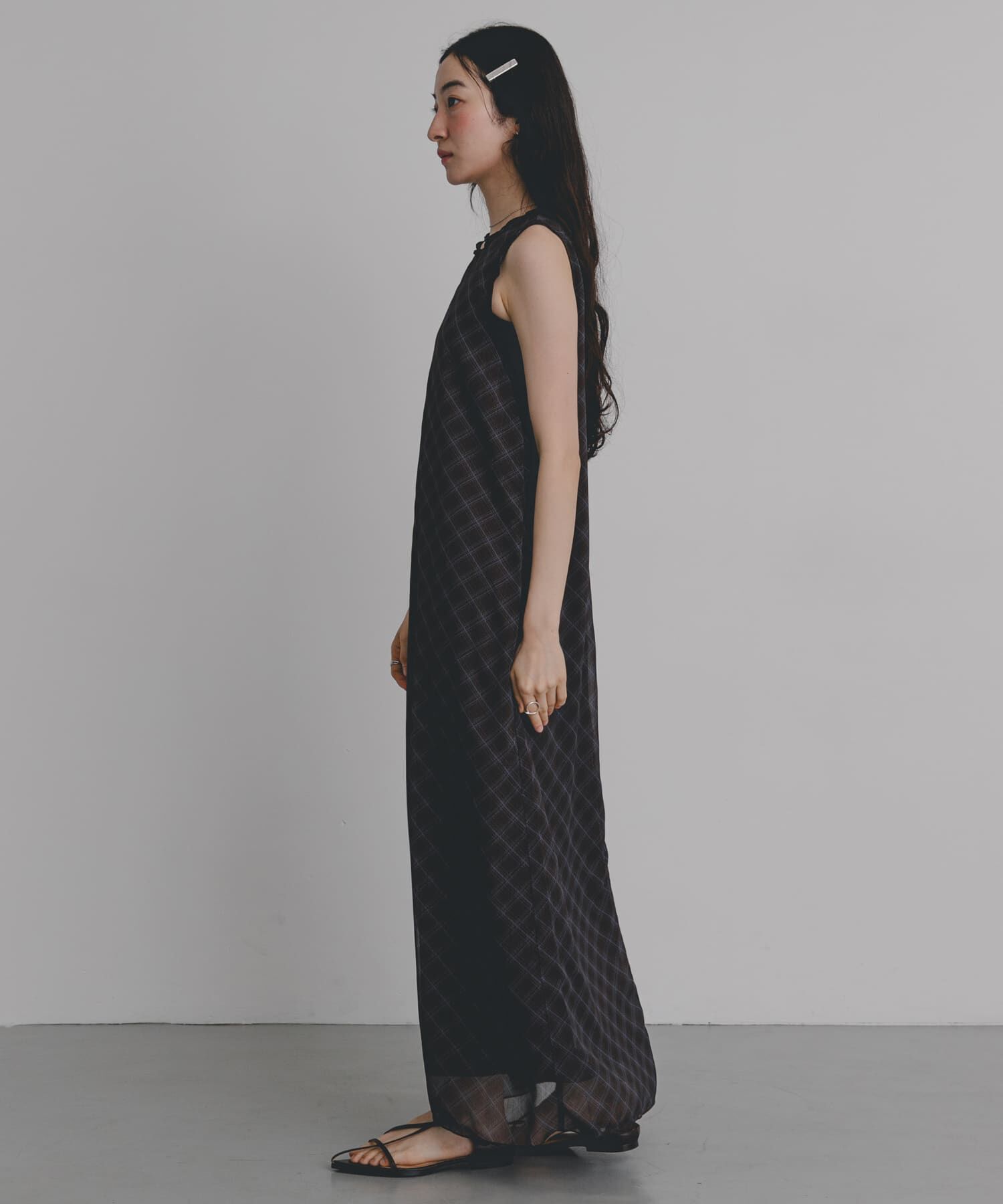 SENSE OF PLACE by URBAN RESEARCH「チェックシアーナローワンピース」|ワンピース|
