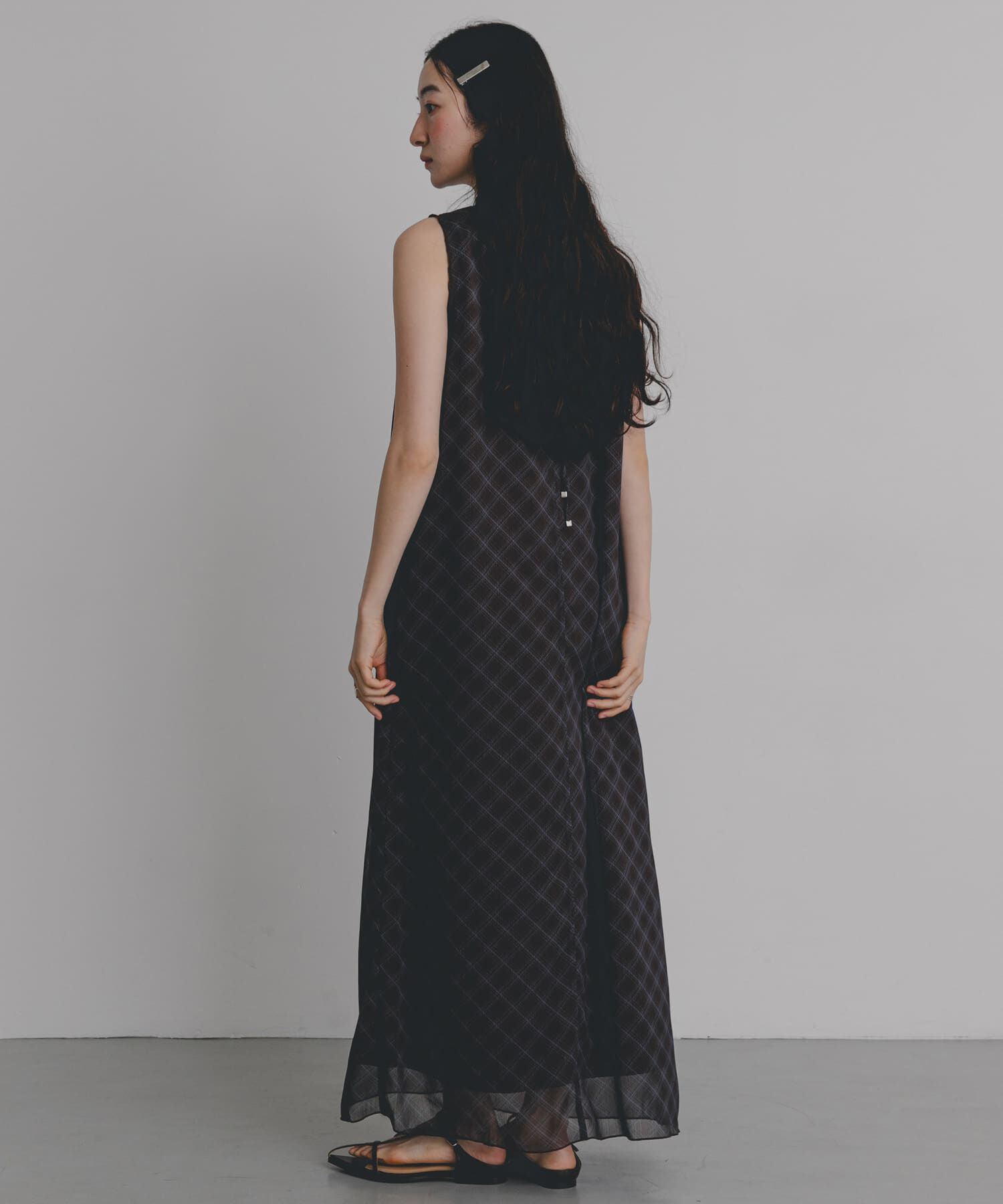SENSE OF PLACE by URBAN RESEARCH「チェックシアーナローワンピース」|ワンピース|