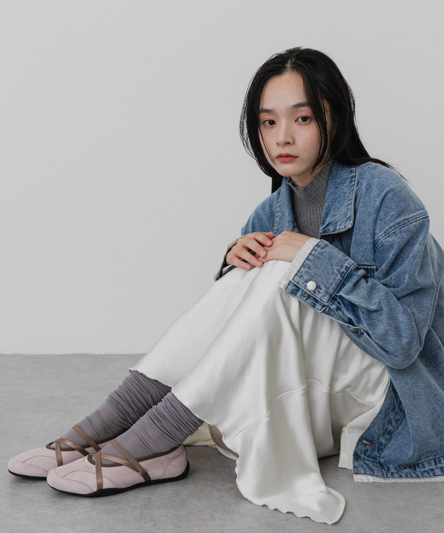 SENSE OF PLACE by URBAN RESEARCH「『軽量/抗菌/防臭』フラットソールバイカラーバレエスニーカー」|スニーカー|