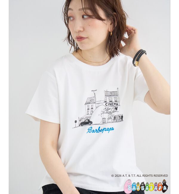  「【BARBAPAPA】アートプリントTシャツ」|Tシャツ・カットソー|オフ
