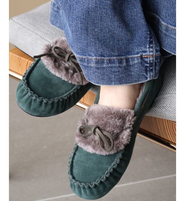  「《WEB限定》ファーデザインモカシンシューズ」|モカシン|
