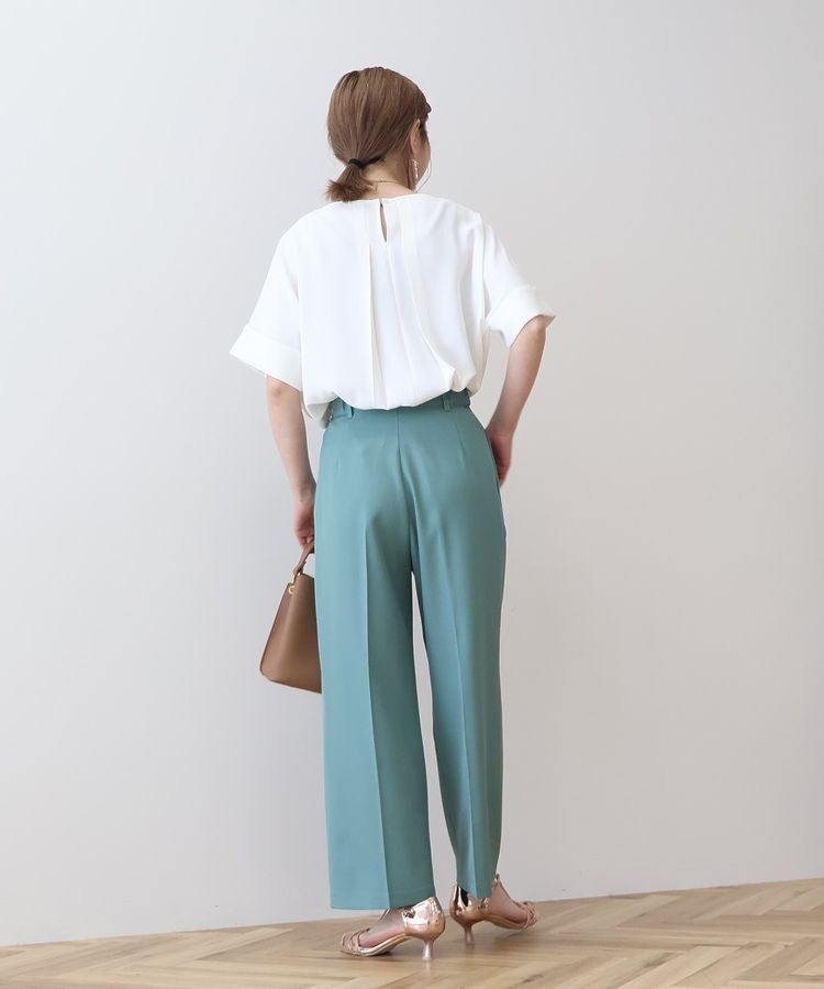 AMERICAN HOLIC「【WEB限定】イージーケア+接触冷感バックタック半袖プルオーバー」|シャツ・ブラウス|