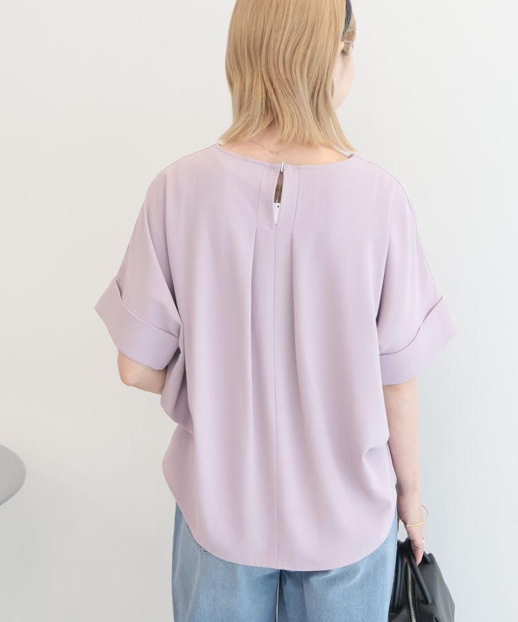 AMERICAN HOLIC「【WEB限定】イージーケア+接触冷感バックタック半袖プルオーバー」|シャツ・ブラウス|