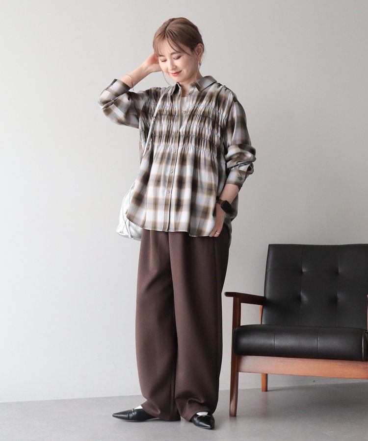 AMERICAN HOLIC「【イージーケア】チェックシャーリングシャツ」|シャツ・ブラウス|