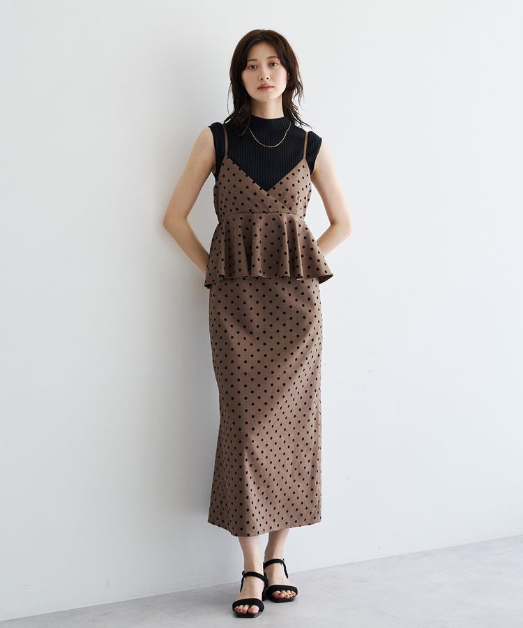 YECCA VECCA「ペプラムキャミワンピース」|ワンピース|ドットモカ