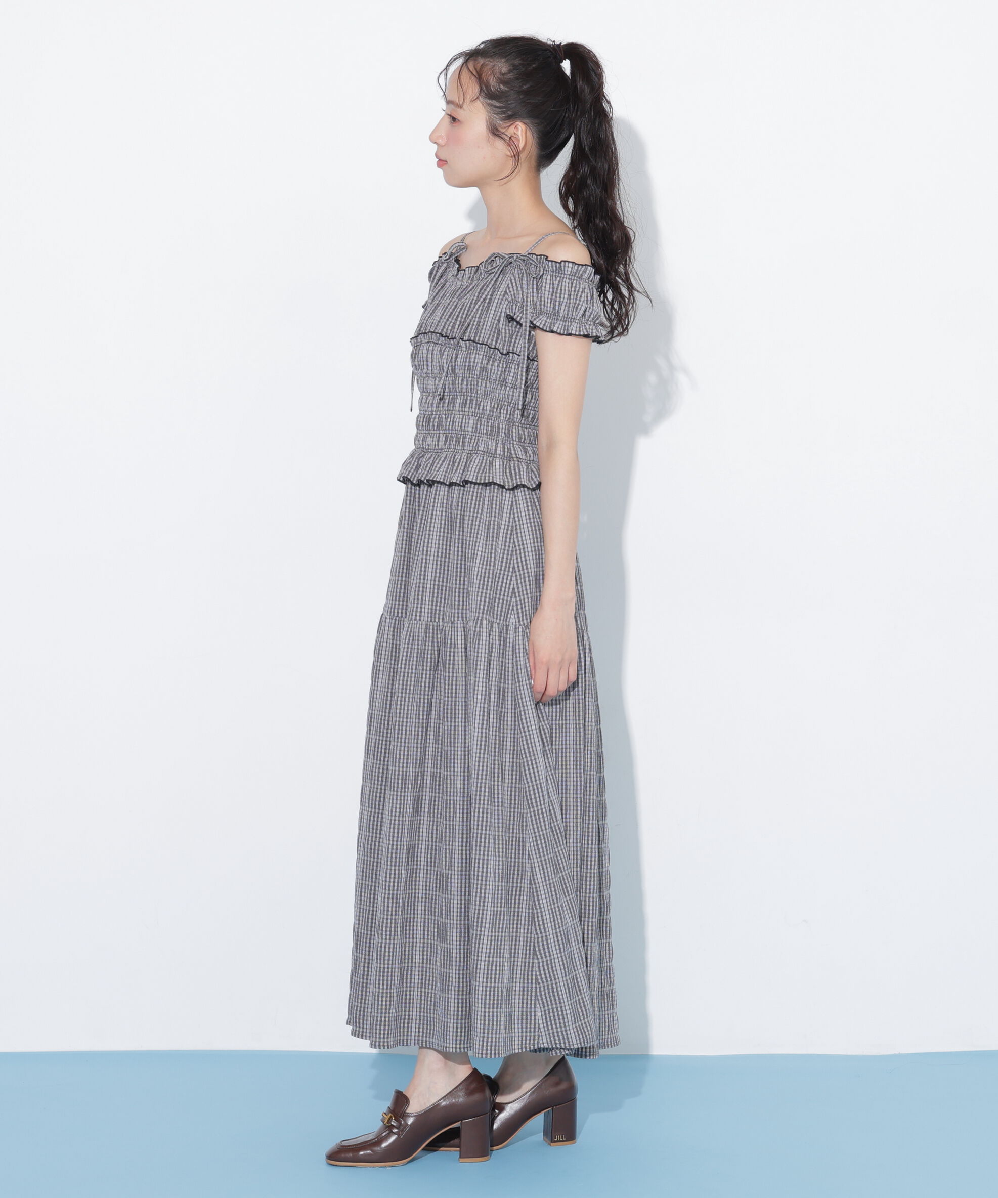  「2wayスリーブシュリンクワンピース」|ワンピース|