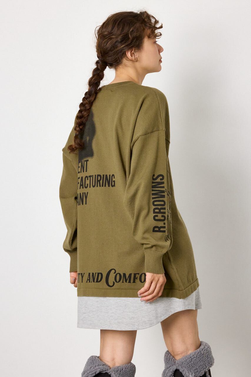 RODEO CROWNS「フェイクレイヤードニットワンピース」|ワンピース|